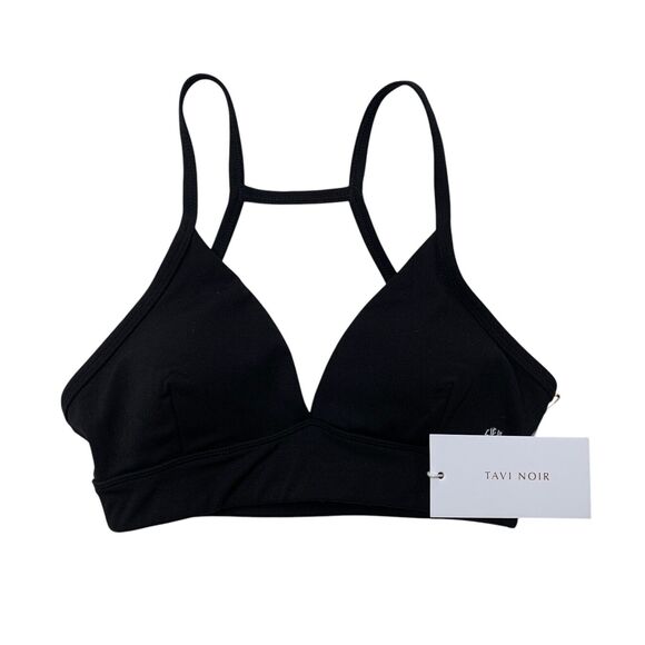 Tavi Noir Studio Sports Bra Women XS Extra Small Ebony Padded Low Impact Support - Picture 1 of 14